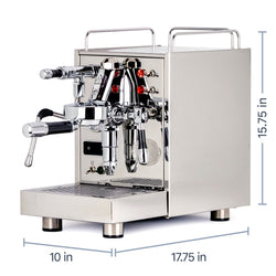 ECM Classika PID Espresso Machine with Flow Control dimensions