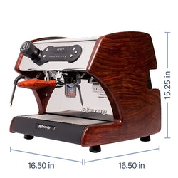 LUCCA A53 Direct Plumb Espresso Machine dimensions