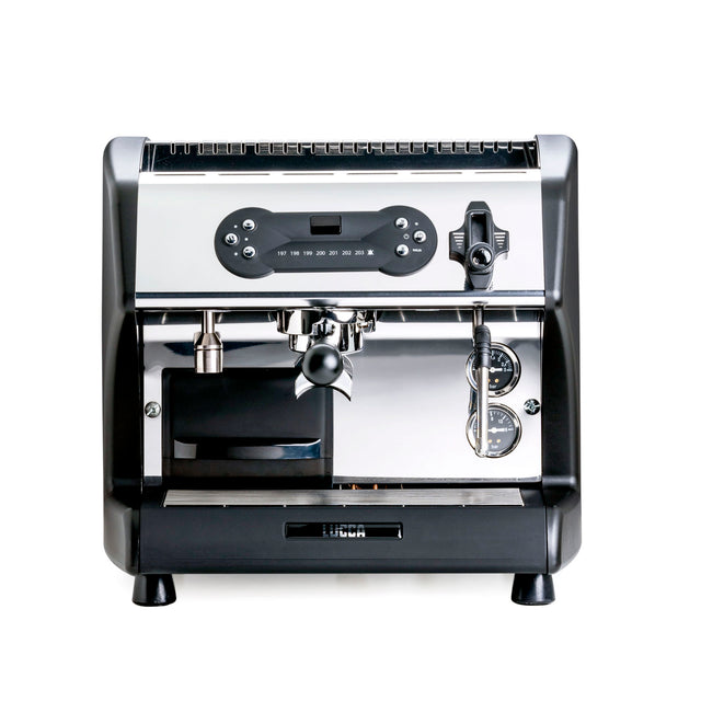 LUCCA A53 Pro Espresso Machine, front, knockout - by Clive Coffee