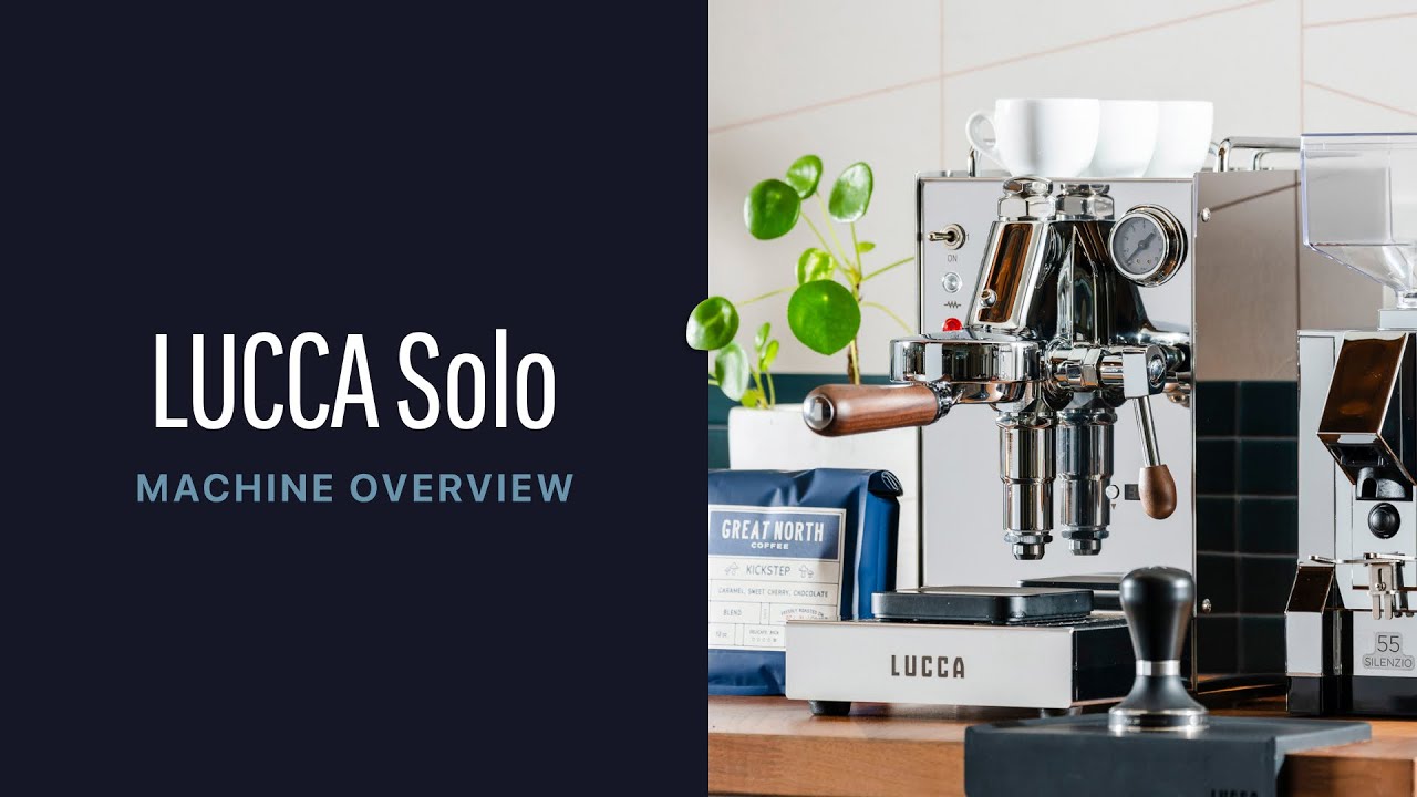 LUCCA Solo Espresso Machine overview video from Clive Coffee 